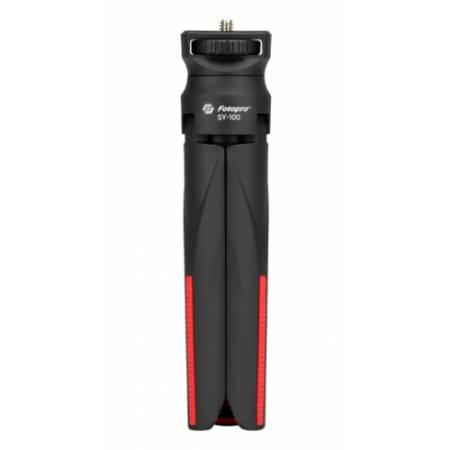 Fotopro SY-100 + SJ-86 Pro - mini statyw i selfie stick SY-100 + uchwyt do smartfona SJ-86 Pro